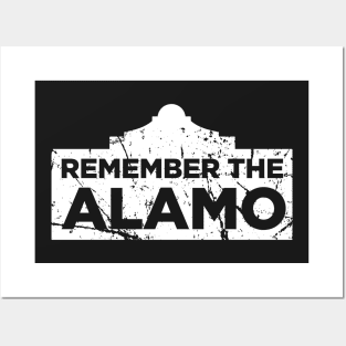 Distressed 1836 Texas Alamo Posters and Art